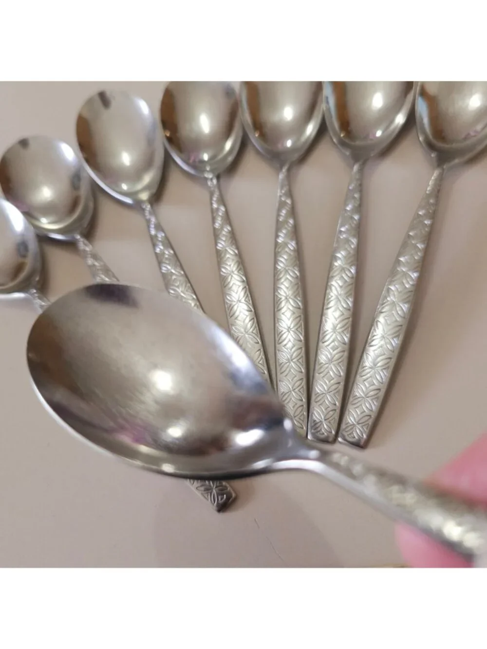 4 Noritake Allegro Teaspoon Spoons 6